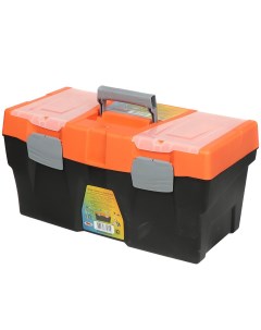 Ящик для инструментов 24 58 5х29 5х29 5 см пластик ПрофБокс пластиковый замок лоток 2 органайзера на Profbox