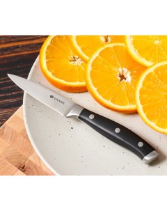 Нож кухонный Black для овощей нержавеющая сталь 9 см рукоятка пластик 161520 5 Daniks