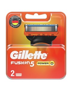 Сменные кассеты для бритв Fusion Power для мужчин 2 шт Gillette