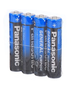 Батарейка ААА LR03 R3 Zinc carbon General Purpose солевая 1 5 В спайка 4 шт Panasonic