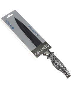 Нож кухонный Орландо разделочный нержавеющая сталь 20 см рукоятка пластик 160554 3 Daniks