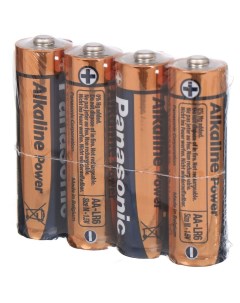 Батарейка АА LR06 LR6 Alkaline Power алкалиновая 1 5 В спайка 4 шт Panasonic