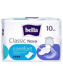 Прокладки женские Nova Classic Comfort Drainette Air 10 шт BE 012 RW10 E08 Bella