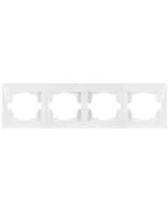 Рамка четырехпостовая горизонтальная белая Таймыр SQ1814 0030 Tdm еlectric