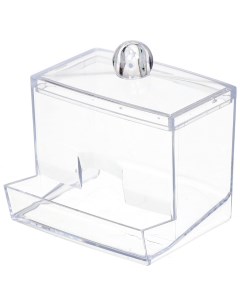 Контейнер для ватных палочек пластик прозрачный М1603 Idea