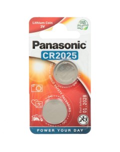 Батарейка CR2025 Power Cells литиевая 3 В блистер 2 шт УТ 00000237 Panasonic