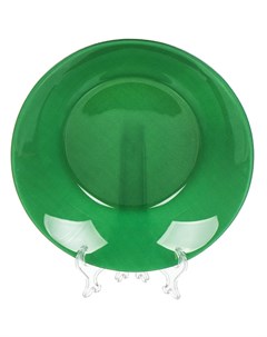 Тарелка суповая стекло 22 см круглая Green City 10335SLBD38 зеленая Pasabahce