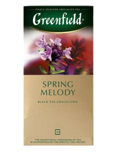 Чай черный Spring Melody в пакетиках 25 шт Greenfield
