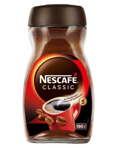 Кофе растворимый Classic с добавлением натурального жаренного молотого кофе 190 г Nescafe