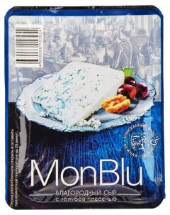 Сыр мягкий с голубой благородной плесенью 50 БЗМЖ 100 г Mont blu