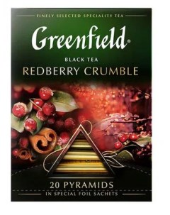 Чай черный Redberry Crumble 20 шт Greenfield