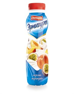 Йогурт питьевой Эрмигурт персик маракуйя 1 2 290 г Ehrmann