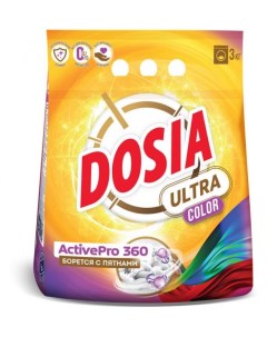 Стиральный порошок для цветного белья Color Ultra 3 кг Dosia