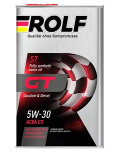 Масло моторное GT 5W30 синтетическое 1 л Rolf
