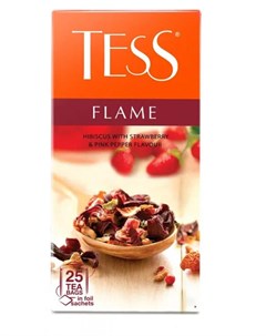 Чайный напиток FLAME фруктовый аромат в пакетиках 25 шт Tess