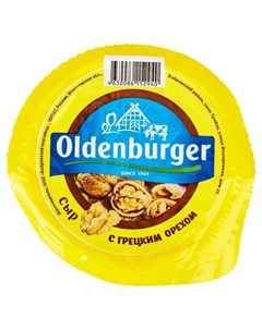 Сыр полутвердый с грецким орехом 50 БЗМЖ 350 г Oldenburger
