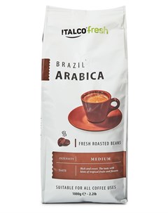 Кофе в зернах Arabica Brazil 1 кг Italco