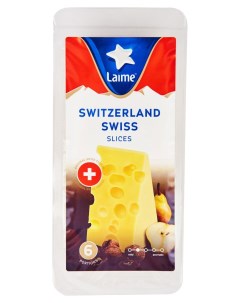 Сыр твердый Швейцарский нарезка БЗМЖ 110 г Laime
