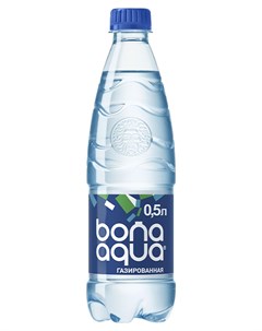 Вода питьевая газированная 500 мл Bona aqua