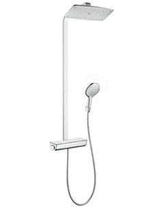 Душевая стойка Raindance Select Showerpipe 27112400 с термостатом без излива белая хром Hansgrohe