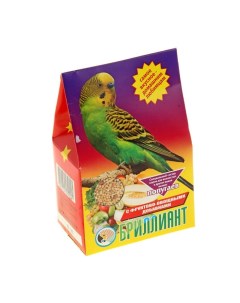 Корм для попугаев с фруктово овощными добавками 3 шт по 400 г Brilliant