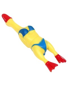 Игрушка для собак Пляжная утка XL желтая 41 см Пижон