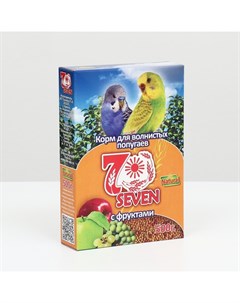 Корм для волнистых попугаев с фруктами 3 шт по 500 г Seven seeds