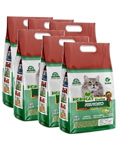 Наполнитель Ecoline комкующийся яблоко 6 шт по 6 л Homecat