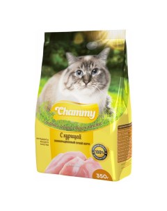 Сухой корм для кошек курица 2 шт по 350 г Chammy