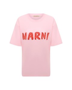 Хлопковая футболка Marni