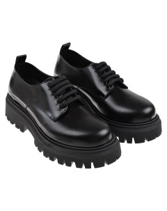 Черные низкие ботинки на толстой подошве детские Dolce&gabbana