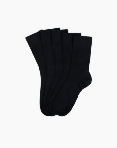 Черные базовые мужские носки 5 пар Gloria jeans