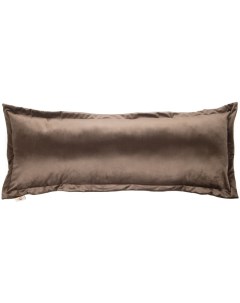 Подушка декоративная 32 х 90 см коричневый бархат Melograno