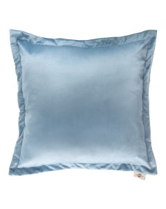 Подушка декоративная 45 х 45 см голубой бархат Melograno