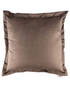 Подушка декоративная 45 х 45 см коричневый бархат Melograno
