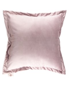Подушка декоративная 45 х 45 см пыльно розовый бархат Melograno