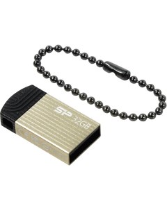 Накопитель USB 2 0 32GB Touch T20 SP032GBUF2T20V1C золотистый Silicon power