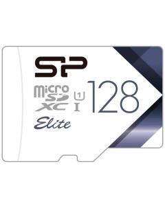 Карта памяти 128GB SP128GBSTXBU1V21 Elite microSDHC Class 10 UHS I Colorful Silicon power
