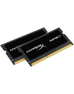 Модуль памяти SODIMM DDR3 16GB 2 8GB HX318LS11IBK2 16 Impact black PC3L 14900 1866MHz CL11 1 35V RTL Hyperx