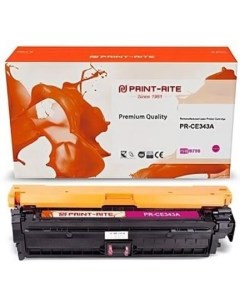 Картридж лазерный TRHE97MPU1J PR CE343A CE343A пурпурный 16000стр для HP CLJ M775 Print-rite