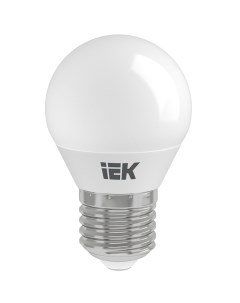 Лампа светодиодная E27 9 Вт 60 Вт 230 В шар 3000 К свет теплый белый G45 LED Iek