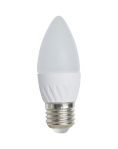 Лампа светодиодная E27 5 Вт 220 В свеча 4000 К свет нейтральный белый LED Ecola