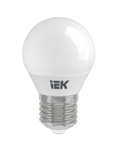 Лампа светодиодная E27 7 Вт 60 Вт 230 В шар 6500 К свет холодный дневной G45 LED Iek
