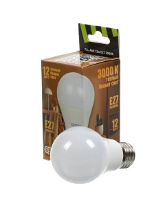 Лампа светодиодная E27 12 Вт 230 В 3000 К свет теплый белый FLL A60 Фаza