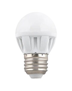 Лампа светодиодная E27 5 Вт 220 В шар 2700 К свет теплый белый G45 LED Ecola