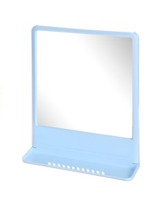 Зеркало 30х40 см прямоугольное светло голубое с полочкой Tokio НВ 11508000 Беросси