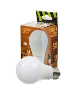 Лампа светодиодная E27 18 Вт 230 В 3000 К свет теплый белый FLL A60 Фаza