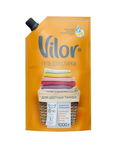 Гель для стирки 1 л для цветных тканей Color Vilor