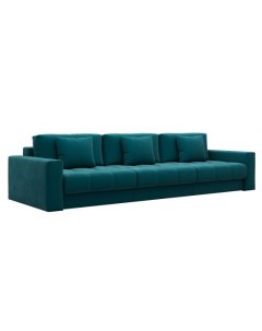 Прямой диван Клермон Макси 87 120 см Пружинный блок Двуспальные Жесткие Зеленый 341 Ширина 340 см Первый мебельный