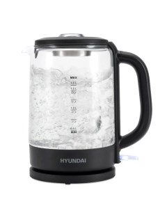 Чайник электрический HYK G3402 1 7л серый серебристый Hyundai